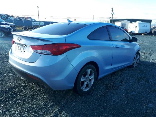 KMHDH6AE8DU017100 - 2013 HYUNDAI ELANTRA CO BLUE photo 4