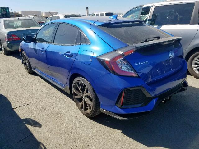 SHHFK7H40JU426454 - 2018 HONDA CIVIC SPOR BLUE photo 3