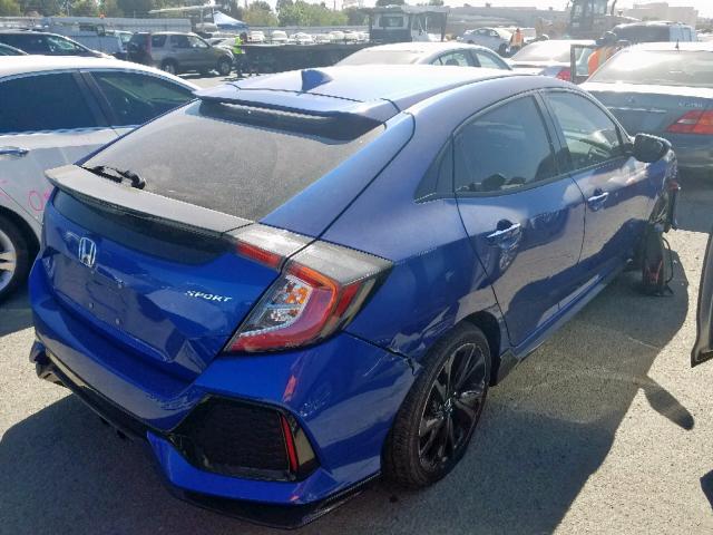 SHHFK7H40JU426454 - 2018 HONDA CIVIC SPOR BLUE photo 4