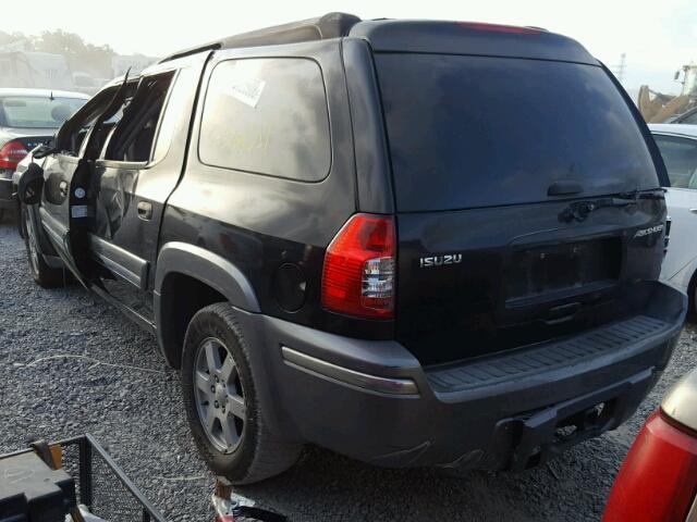 4NUES16S156701413 - 2005 ISUZU ASCENDER S BLACK photo 3