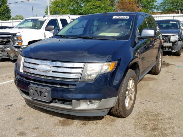 2FMDK48C99BA67754 - 2009 FORD EDGE SEL BLUE photo 2