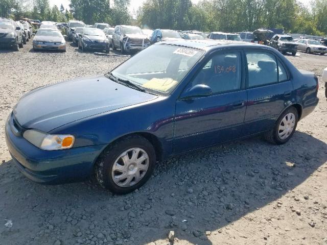 1NXBR12E6YZ341528 - 2000 TOYOTA COROLLA VE BLUE photo 2