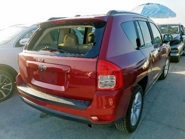 1C4NJCBA4DD140738 - 2013 JEEP COMPASS SP RED photo 4