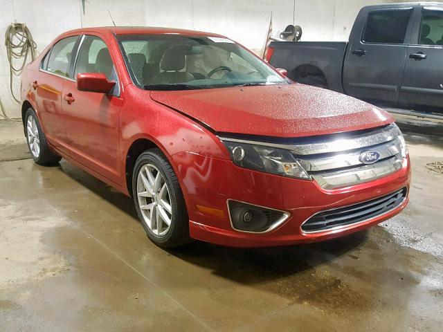 3FAHP0JA0AR293797 - 2010 FORD FUSION SEL RED photo 1