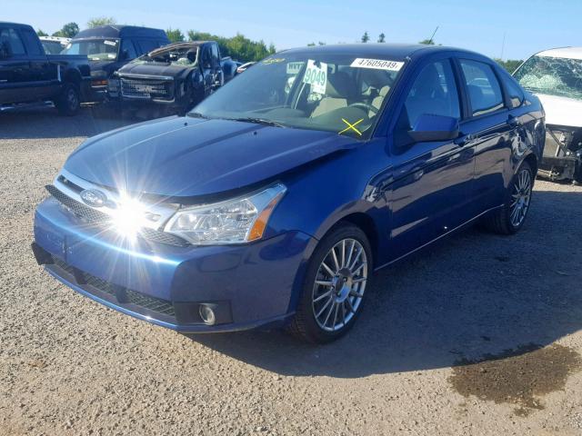 1FAHP36N29W131983 - 2009 FORD FOCUS SES BLUE photo 2