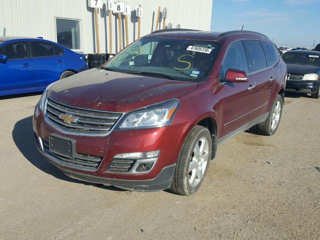 1GNKVJKD2HJ309515 - 2017 CHEVROLET TRAVERSE P MAROON photo 2