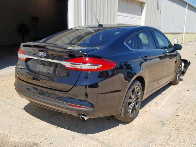 3FA6P0G74JR272518 - 2018 FORD FUSION S BLACK photo 4