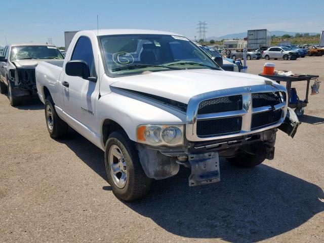 1D7HA16K53J635444 - 2003 DODGE RAM 1500 S WHITE photo 1