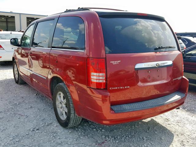 2A4RR5D14AR214052 - 2010 CHRYSLER TOWN & COU RED photo 3