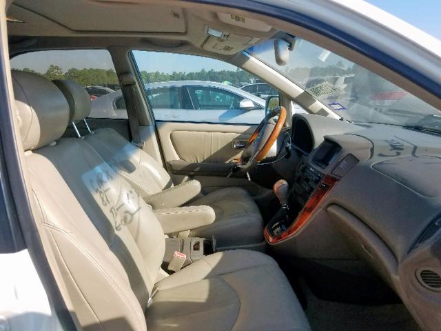 JTJGF10U920128727 - 2002 LEXUS RX 300 WHITE photo 5