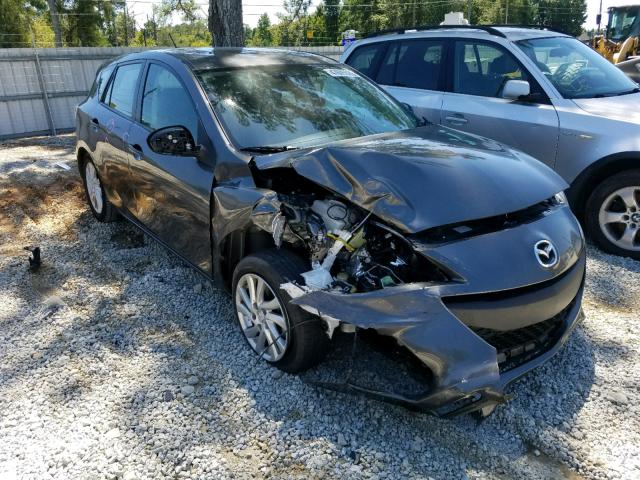 JM1BL1M74C1693585 - 2012 MAZDA 3 I GRAY photo 1