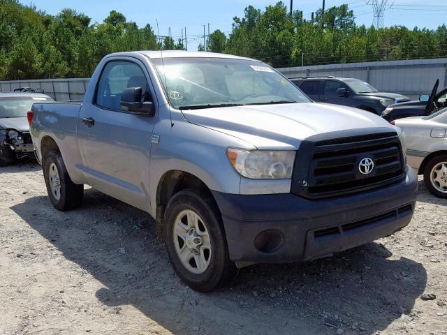 5TFKM5F12AX001153 - 2010 TOYOTA TUNDRA SILVER photo 1