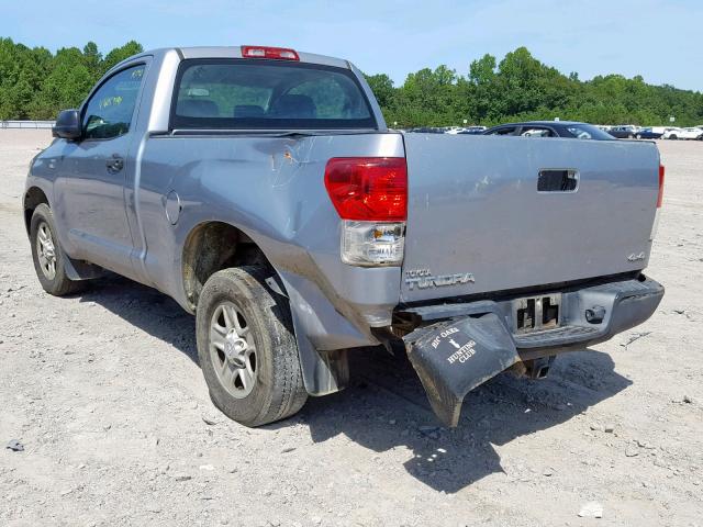 5TFKM5F12AX001153 - 2010 TOYOTA TUNDRA SILVER photo 3