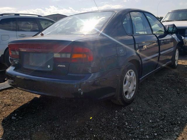 4S3BE635X17208948 - 2001 SUBARU LEGACY L BLUE photo 4