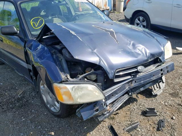 4S3BE635X17208948 - 2001 SUBARU LEGACY L BLUE photo 9