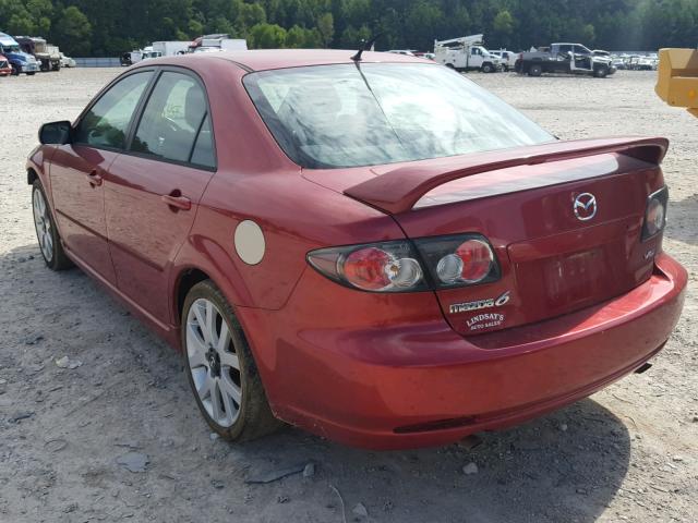 1YVHP80D975M61432 - 2007 MAZDA 6 S MAROON photo 3