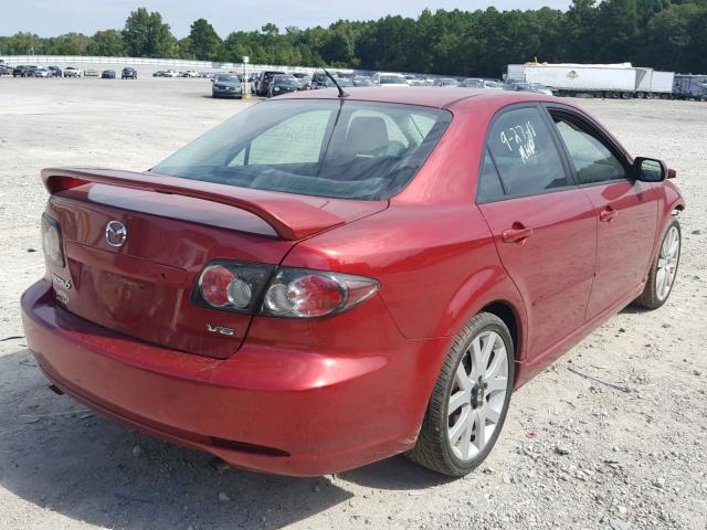 1YVHP80D975M61432 - 2007 MAZDA 6 S MAROON photo 4