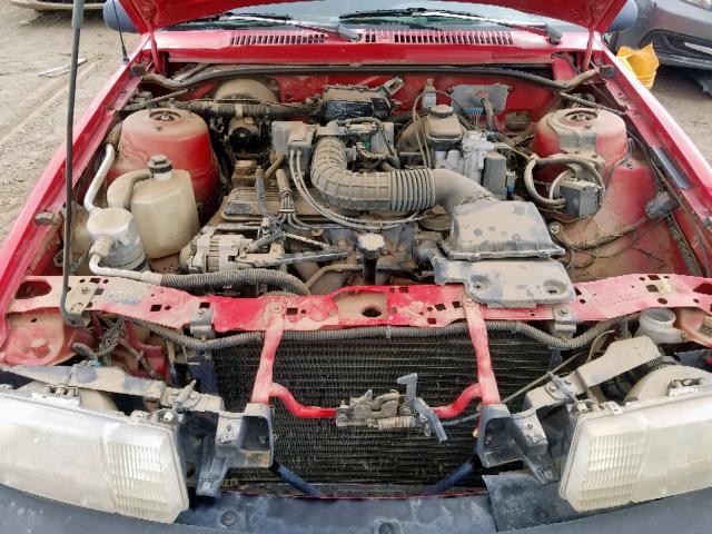 1G1JC5448P7145447 - 1993 CHEVROLET CAVALIER V RED photo 7