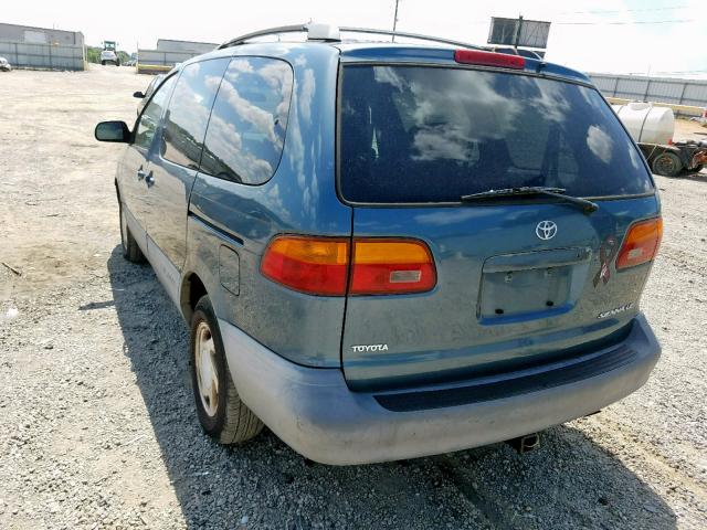 4T3ZF13C5YU284492 - 2000 TOYOTA SIENNA LE BLUE photo 3