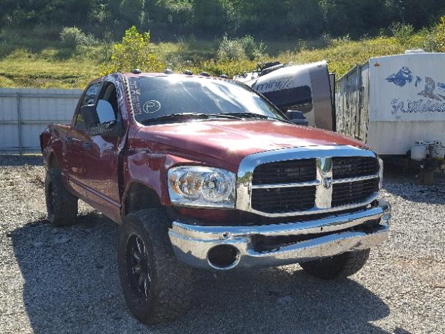 3D7KS28C07G750751 - 2007 DODGE RAM 2500 S RED photo 1