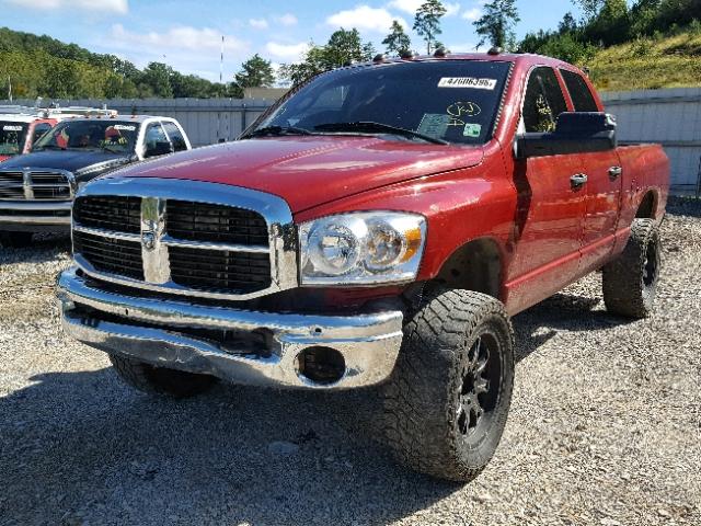 3D7KS28C07G750751 - 2007 DODGE RAM 2500 S RED photo 2