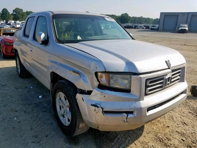 2HJYK165X7H536865 - 2007 HONDA RIDGELINE SILVER photo 1