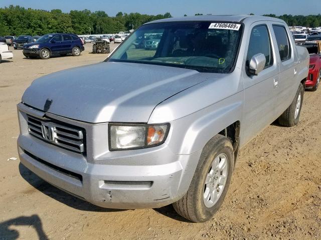 2HJYK165X7H536865 - 2007 HONDA RIDGELINE SILVER photo 2