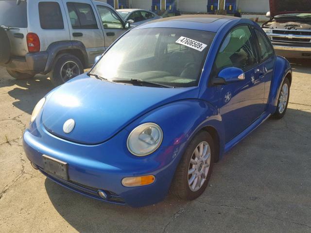 3VWCK31CX5M405642 - 2005 VOLKSWAGEN NEW BEETLE Blau Foto 2