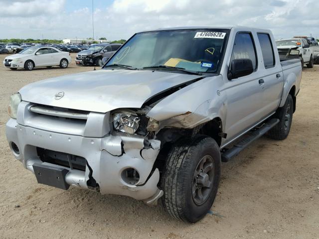 1N6ED27T44C439919 - 2004 NISSAN FRONTIER C SILVER photo 2