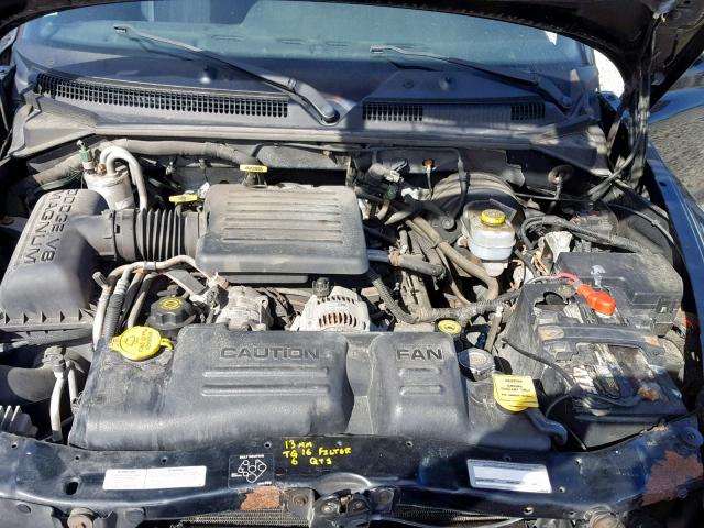 1B7GG2AN6YS708866 - 2000 DODGE DAKOTA QUA BLACK photo 7