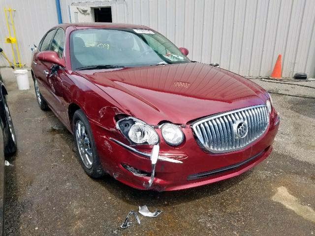 2G4WD582491268564 - 2009 BUICK LACROSSE C MAROON photo 1