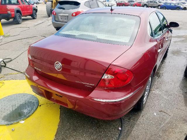 2G4WD582491268564 - 2009 BUICK LACROSSE C MAROON photo 4