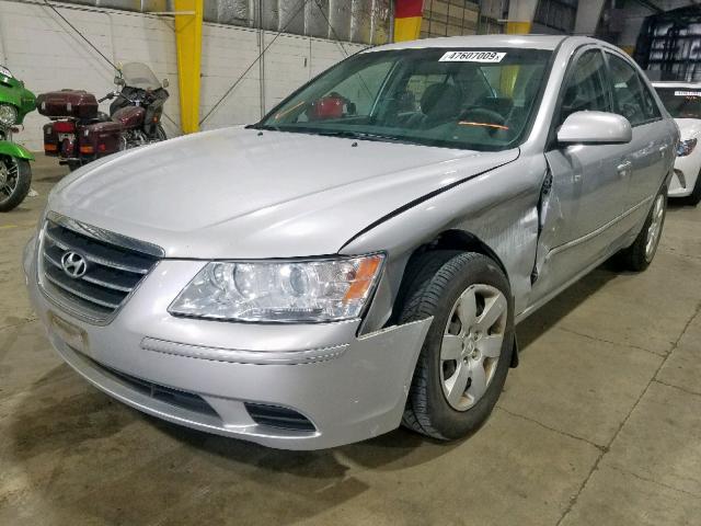 5NPET46C49H443029 - 2009 HYUNDAI SONATA GLS SILVER photo 2