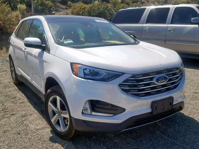 2FMPK4J94KBB02332 - 2019 FORD EDGE SEL WHITE photo 1