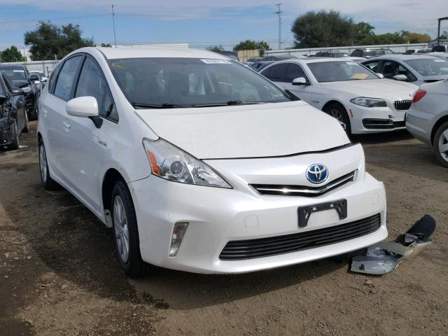 JTDZN3EU9D3254008 - 2013 TOYOTA PRIUS V WHITE photo 1