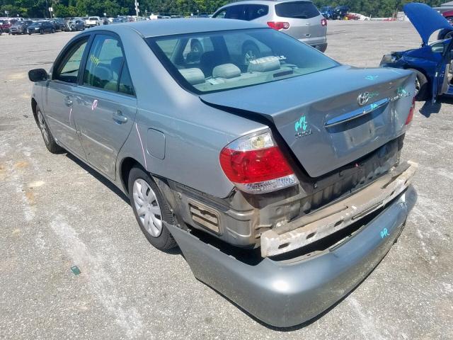 4T1BE32K95U627916 - 2005 TOYOTA CAMRY LE SILVER photo 3