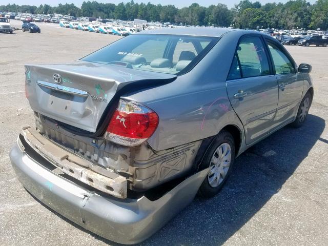 4T1BE32K95U627916 - 2005 TOYOTA CAMRY LE SILVER photo 4