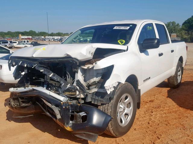 1N6AA1EK7HN515235 - 2017 NISSAN TITAN S WHITE photo 2