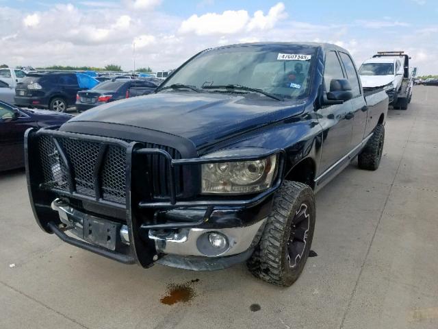 3D7KR28C77G716625 - 2007 DODGE RAM 2500 S BLACK photo 2