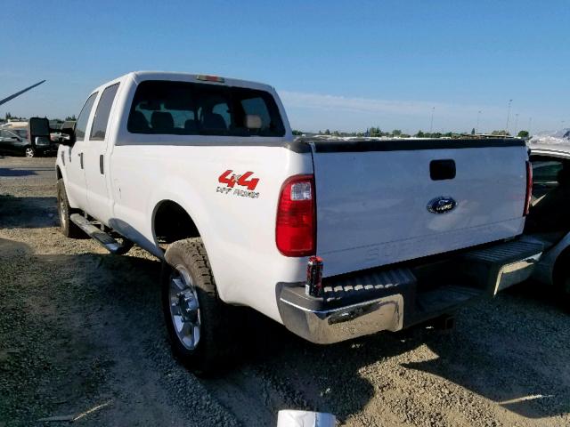 1FTWW31R18EA11692 - 2008 FORD F350 SRW S WHITE photo 3