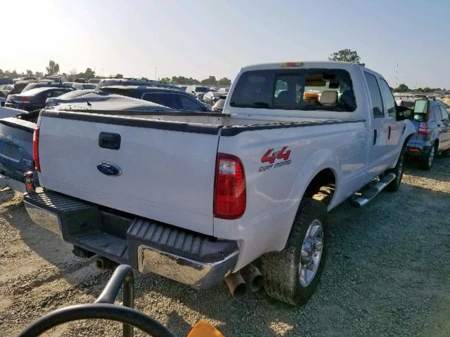 1FTWW31R18EA11692 - 2008 FORD F350 SRW S WHITE photo 4