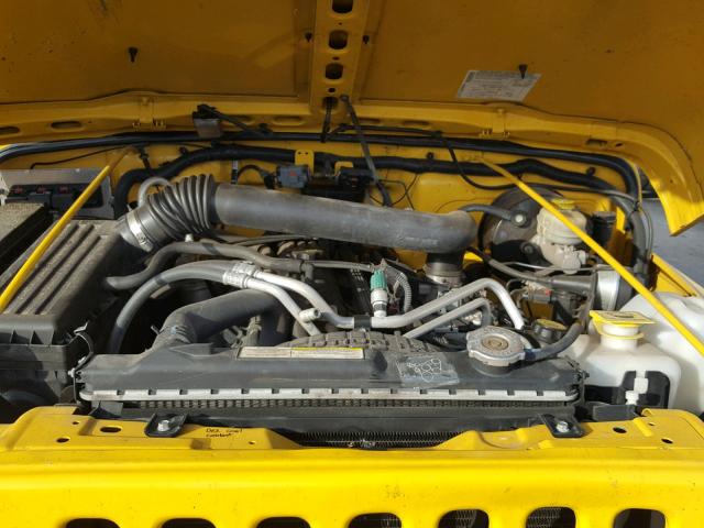 1J4FA49S85P386324 - 2005 JEEP WRANGLER / YELLOW photo 7