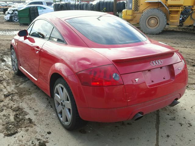 TRUWT28N241010953 - 2004 AUDI TT QUATTRO RED photo 3