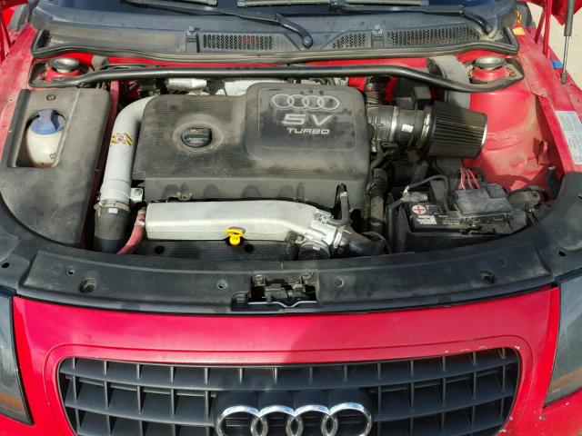 TRUWT28N241010953 - 2004 AUDI TT QUATTRO RED photo 7