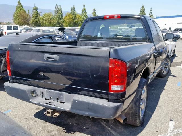 1D7HA18D93S283512 - 2003 DODGE RAM 1500 S BLACK photo 4