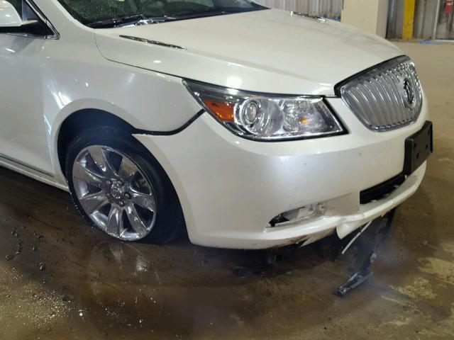 1G4GE5ED1BF396945 - 2011 BUICK LACROSSE C WHITE photo 9