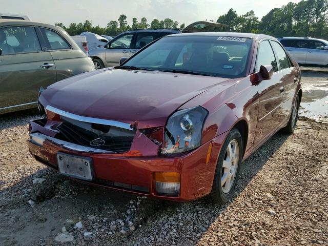 1G6DP577X60124222 - 2006 CADILLAC CTS HI FEA MAROON photo 2