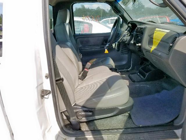 1FTYR10D68PA55699 - 2008 FORD RANGER WHITE photo 5