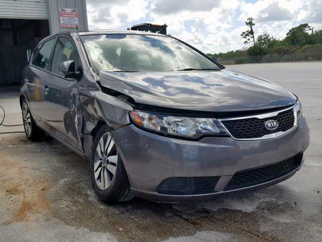 KNAFU5A24D5742340 - 2013 KIA FORTE EX GRAY photo 1