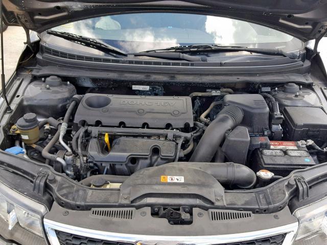 KNAFU5A24D5742340 - 2013 KIA FORTE EX GRAY photo 7